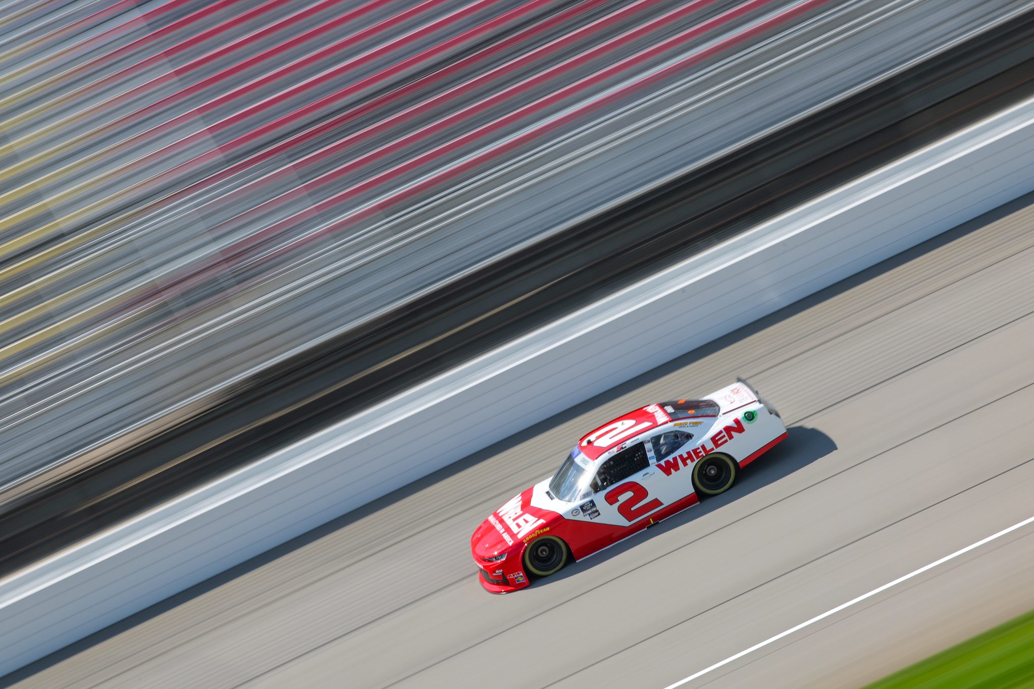 BROOKLYN, MICHIGAN - AUGUST 04: Sheldon Creed, driver of the #2 Whelen Chevrolet, drives during practice for the NASCAR Xfinity Series Cabo Wabo 250 at Michigan International Speedway on August 04, 2023 in Brooklyn, Michigan. (Photo by Jonathan Bachman/Getty Images) | Getty Images