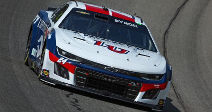 William Byron’s 2023 #24 Liberty University Chevrolet paint scheme.