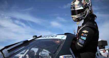 LOUDON, NEW HAMPSHIRE - JULY 14: Anthony Alfredo, driver of the #78 Steele Group Chevrolet, enters his car during practice for the NASCAR Xfinity Series Ambetter Health 200 at New Hampshire Motor Speedway on July 14, 2023 in Loudon, New Hampshire. (Photo by Jonathan Bachman/Getty Images) | Getty Images