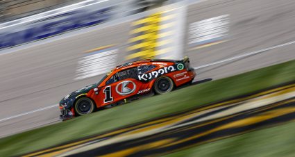 KANSAS CITY, KANSAS - SEPTEMBER 09: Ross Chastain, driver of the #1 Kubota Chevrolet, drives during qualifying for the NASCAR Cup Series Hollywood Casino 400 at Kansas Speedway on September 09, 2023 in Kansas City, Kansas. (Photo by Sean Gardner/Getty Images) | Getty Images
