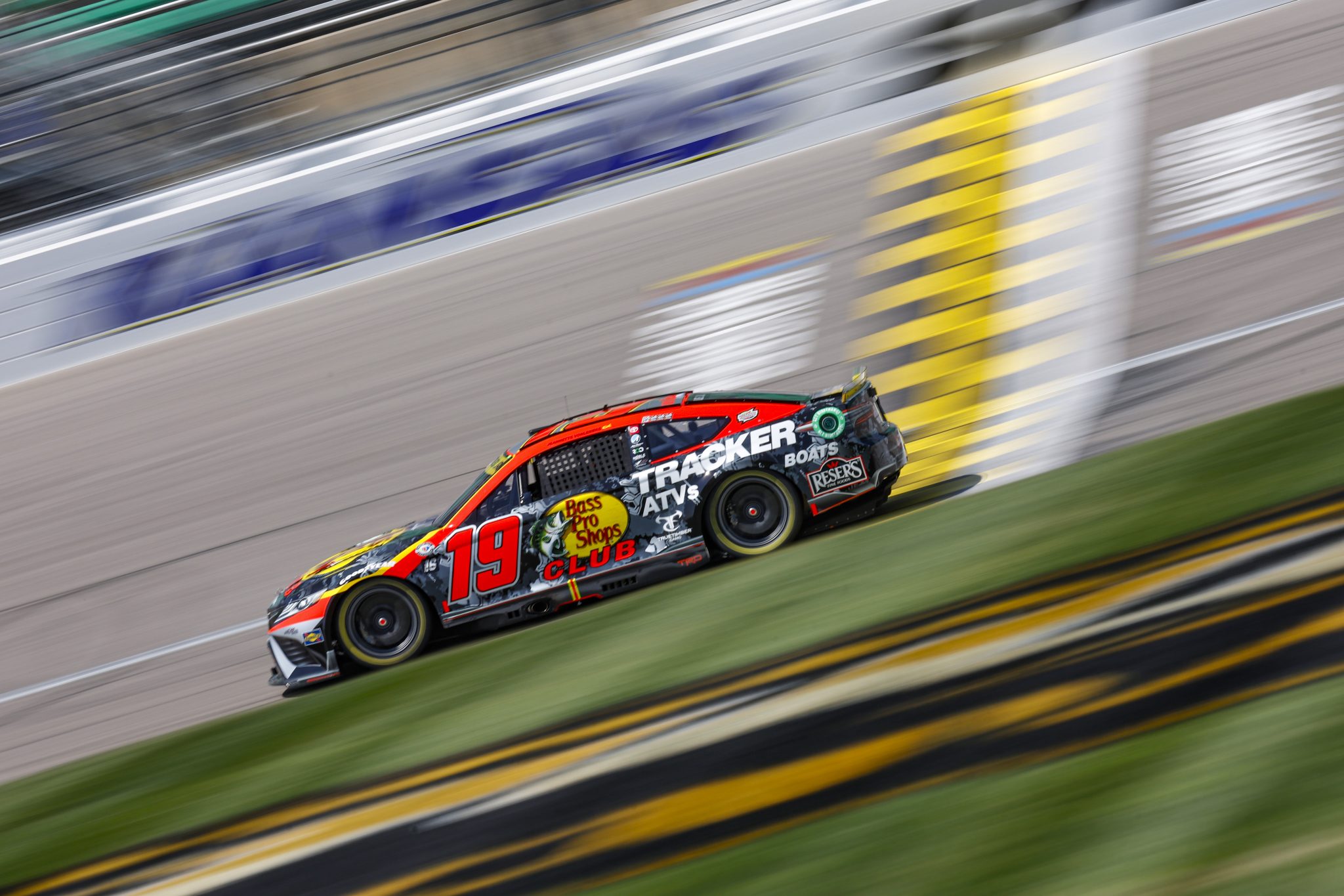 KANSAS CITY, KANSAS - SEPTEMBER 09: Martin Truex Jr., driver of the #19 Bass Pros Shops Toyota, drives during qualifying for the NASCAR Cup Series Hollywood Casino 400 at Kansas Speedway on September 09, 2023 in Kansas City, Kansas. (Photo by Sean Gardner/Getty Images) | Getty Images