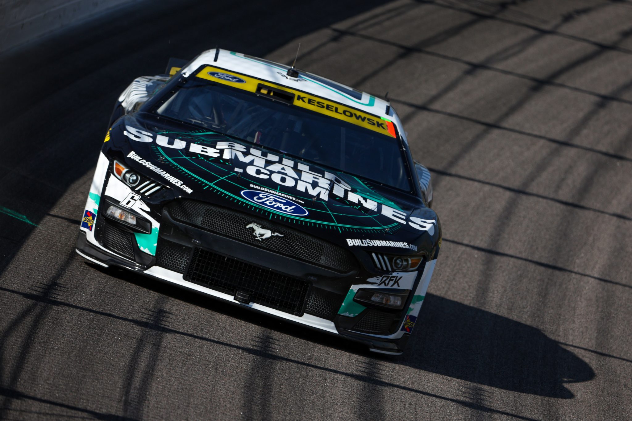 KANSAS CITY, KANSAS - SEPTEMBER 09: Brad Keselowski, driver of the #6 BuildSubmarines.com Ford, drives during practice for the NASCAR Cup Series Hollywood Casino 400 at Kansas Speedway on September 09, 2023 in Kansas City, Kansas. (Photo by Jamie Squire/Getty Images) | Getty Images