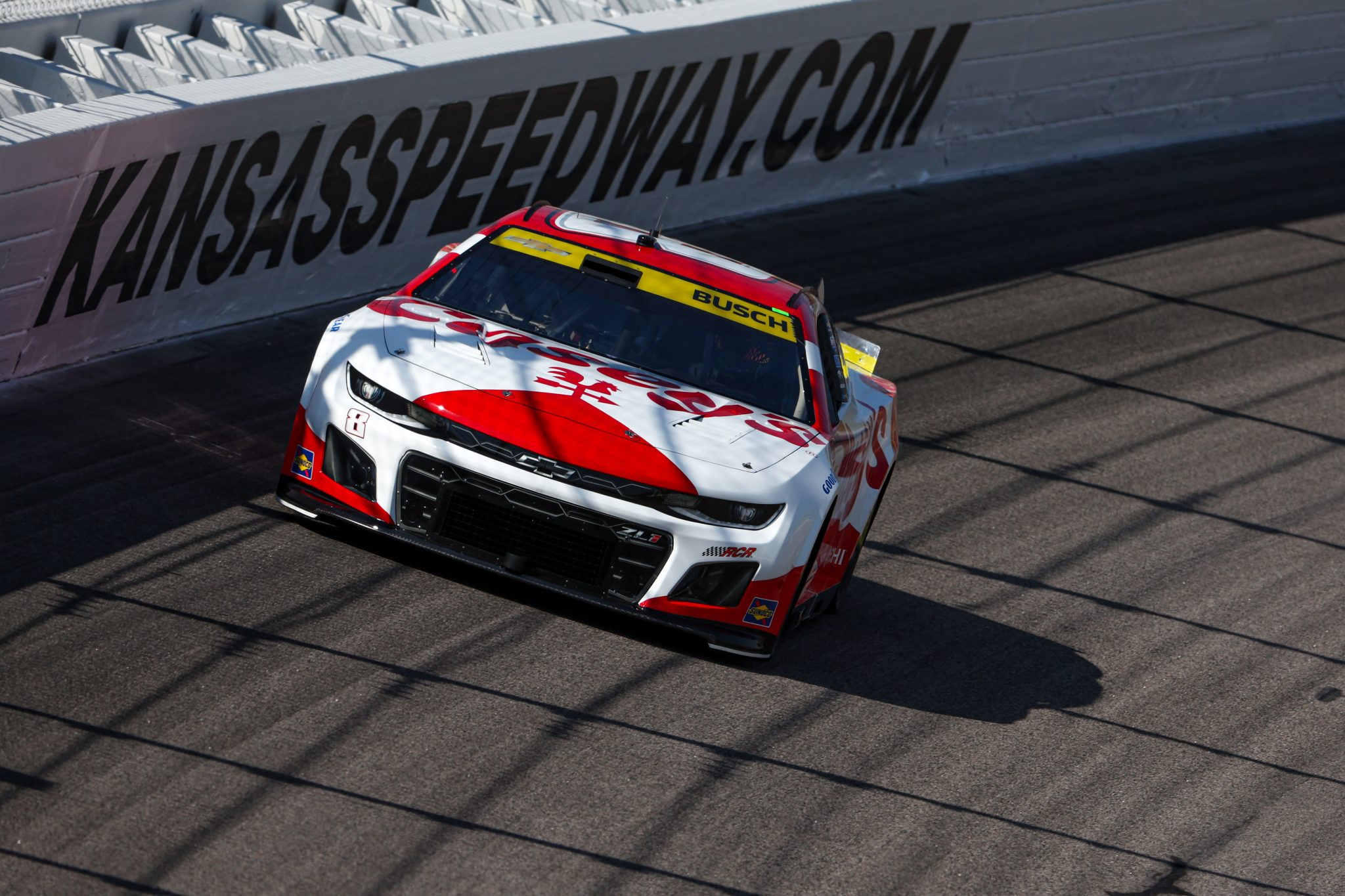 KANSAS CITY, KANSAS - SEPTEMBER 09: Kyle Busch, driver of the #8 Casey's General Store Chevrolet, drives during practice for the NASCAR Cup Series Hollywood Casino 400 at Kansas Speedway on September 09, 2023 in Kansas City, Kansas. (Photo by Jamie Squire/Getty Images) | Getty Images