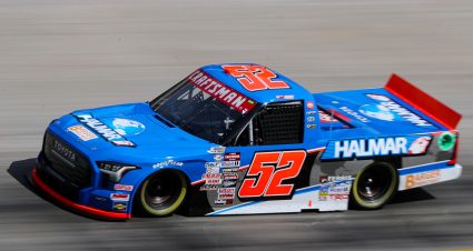 BRISTOL, TENNESSEE - SEPTEMBER 14: Stewart Friesen, driver of the #52 Halmar International Toyota, drives during qualifying for the NASCAR Craftsman Truck Series UNOH 200 presented by Ohio Logistics at Bristol Motor Speedway on September 14, 2023 in Bristol, Tennessee. (Photo by Meg Oliphant/Getty Images) | Getty Images