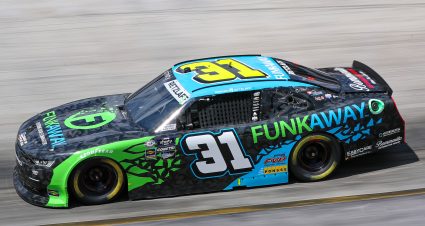BRISTOL, TENNESSEE - SEPTEMBER 15: Parker Retzlaff, driver of the #31 FUNKAWAY Chevrolet, drives during qualifying for the NASCAR Xfinity Series Food City 300 at Bristol Motor Speedway on September 15, 2023 in Bristol, Tennessee. (Photo by Meg Oliphant/Getty Images) | Getty Images