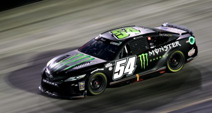 BRISTOL, TENNESSEE - SEPTEMBER 16: Ty Gibbs, driver of the #54 Monster Energy Toyota, drives during the NASCAR Cup Series Bass Pro Shops Night Race at Bristol Motor Speedway on September 16, 2023 in Bristol, Tennessee. (Photo by Meg Oliphant/Getty Images) | Getty Images