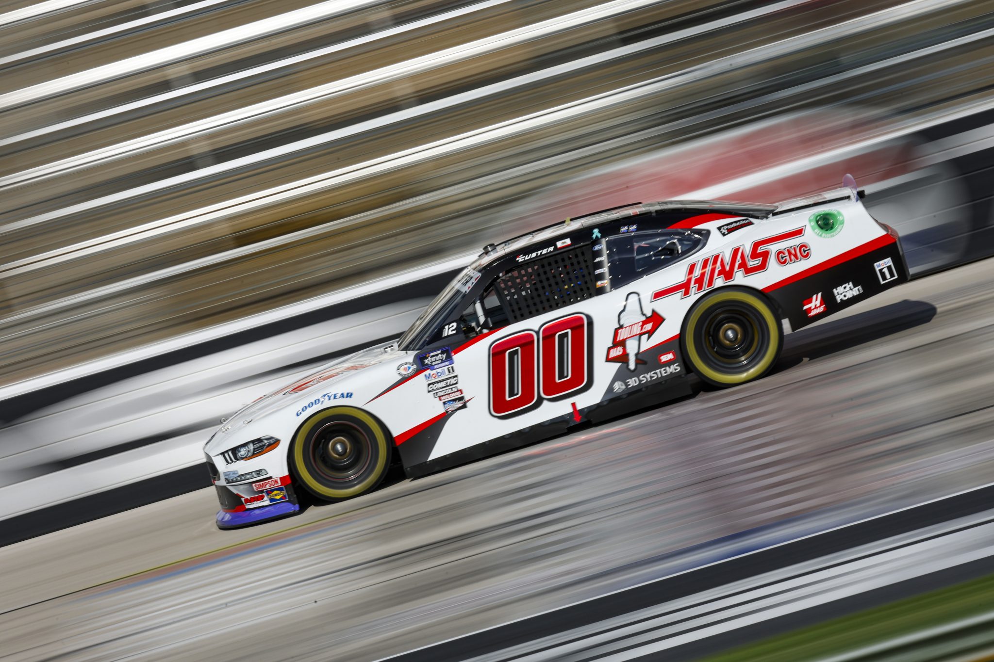FORT WORTH, TEXAS - SEPTEMBER 22: Cole Custer, driver of the #00 Haas Automation Ford, drives during practice for the NASCAR Xfinity Series Andy's Frozen Custard 300 - Practice at Texas Motor Speedway on September 22, 2023 in Fort Worth, Texas. (Photo by Sean Gardner/Getty Images) | Getty Images