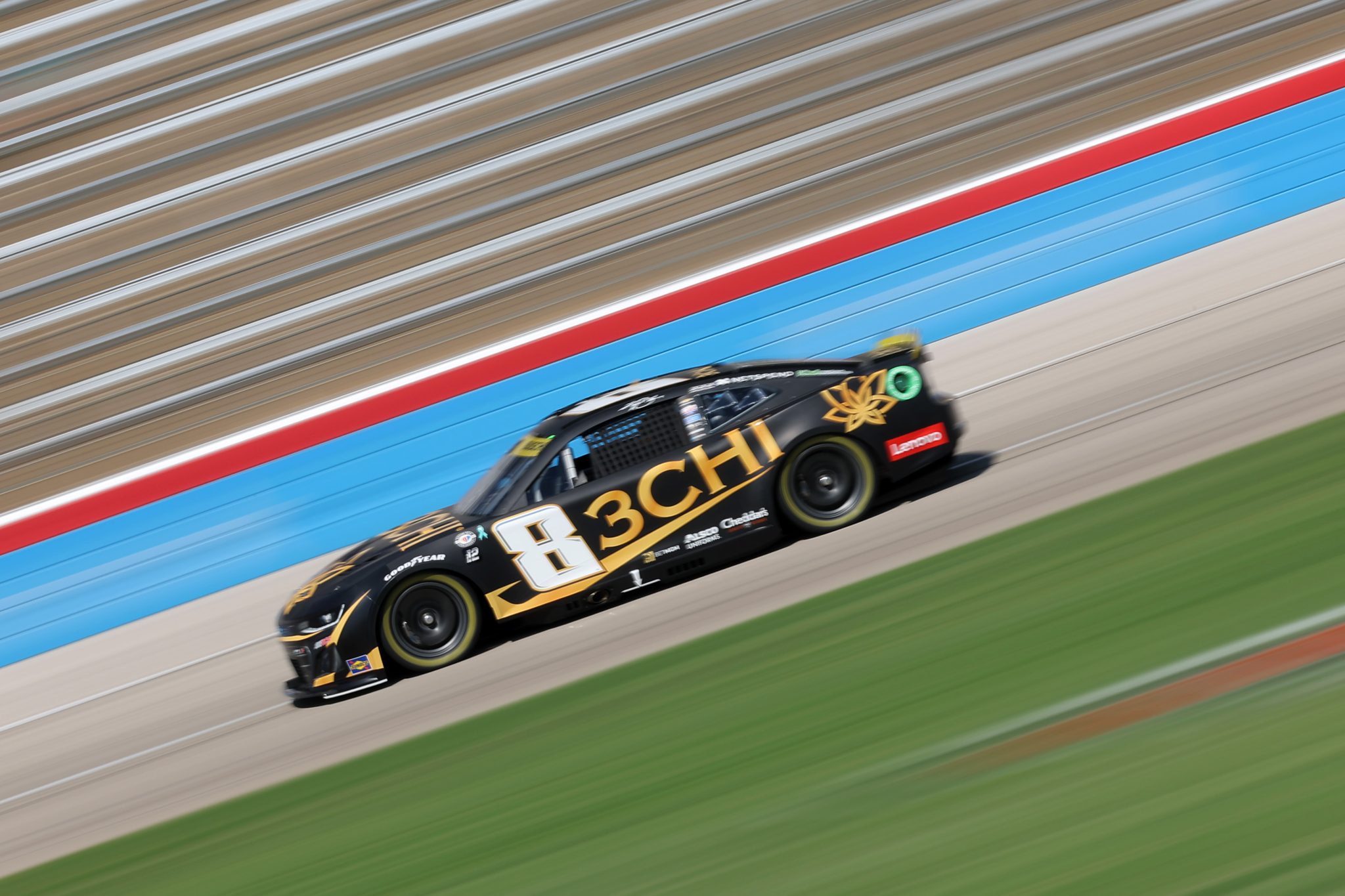 FORT WORTH, TEXAS - SEPTEMBER 22: Kyle Busch, driver of the #8 3CHI Chevrolet, drives during practice for the NASCAR Cup Series Autotrader EchoPark Automotive 400 at Texas Motor Speedway on September 22, 2023 in Fort Worth, Texas. (Photo by Jonathan Bachman/Getty Images) | Getty Images