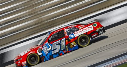 FORT WORTH, TEXAS - SEPTEMBER 22: Jeremy Clements, driver of the #51 First Pacific Funding Chevrolet, drives during practice for the NASCAR Xfinity Series Andy's Frozen Custard 300 - Practice at Texas Motor Speedway on September 22, 2023 in Fort Worth, Texas. (Photo by Sean Gardner/Getty Images) | Getty Images