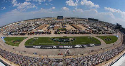 FORT WORTH, TEXAS - SEPTEMBER 24: A general view of racing during the NASCAR Cup Series Autotrader EchoPark Automotive 400 at Texas Motor Speedway on September 24, 2023 in Fort Worth, Texas. (Photo by Jonathan Bachman/Getty Images) | Getty Images