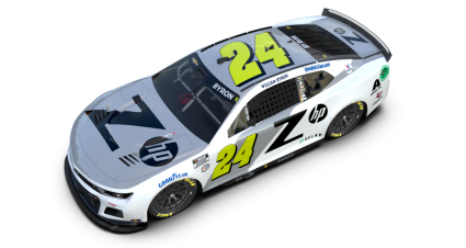 William Byron’s 2023 #24 HP Chevrolet paint scheme.