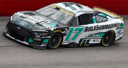 DARLINGTON, SOUTH CAROLINA - SEPTEMBER 02: Chris Buescher, driver of the #17 BuildSubmarines.com Ford, drives during during practice for the NASCAR Cup Series Cook Out Southern 500 at Darlington Raceway on September 02, 2023 in Darlington, South Carolina. (Photo by Jared C. Tilton/Getty Images) | Getty Images