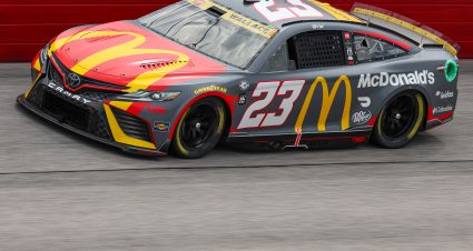 DARLINGTON, SOUTH CAROLINA - SEPTEMBER 02: Bubba Wallace, driver of the #23 McDonald's Toyota, drives during during practice for the NASCAR Cup Series Cook Out Southern 500 at Darlington Raceway on September 02, 2023 in Darlington, South Carolina. (Photo by Jared C. Tilton/Getty Images) | Getty Images