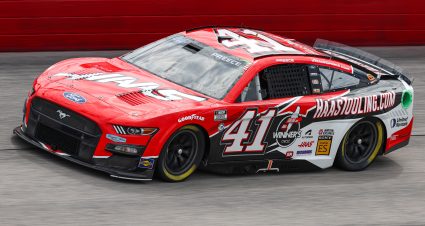 DARLINGTON, SOUTH CAROLINA - SEPTEMBER 02: Ryan Preece, driver of the #41 HaasTooling.com Ford, drives during during practice for the NASCAR Cup Series Cook Out Southern 500 at Darlington Raceway on September 02, 2023 in Darlington, South Carolina. (Photo by Jared C. Tilton/Getty Images) | Getty Images