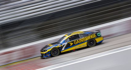 DARLINGTON, SOUTH CAROLINA - SEPTEMBER 02: Corey LaJoie, driver of the #7 Gainbridge Chevrolet, drives during practice for the NASCAR Cup Series Cook Out Southern 500 at Darlington Raceway on September 02, 2023 in Darlington, South Carolina. (Photo by James Gilbert/Getty Images) | Getty Images