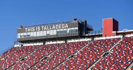 TALLADEGA, ALABAMA - SEPTEMBER 30: A general view of the grandstands prior to qualifying for the NASCAR Craftsman Truck Series Love's RV Stop 250 at Talladega Superspeedway on September 30, 2023 in Talladega, Alabama. (Photo by Meg Oliphant/Getty Images) | Getty Images