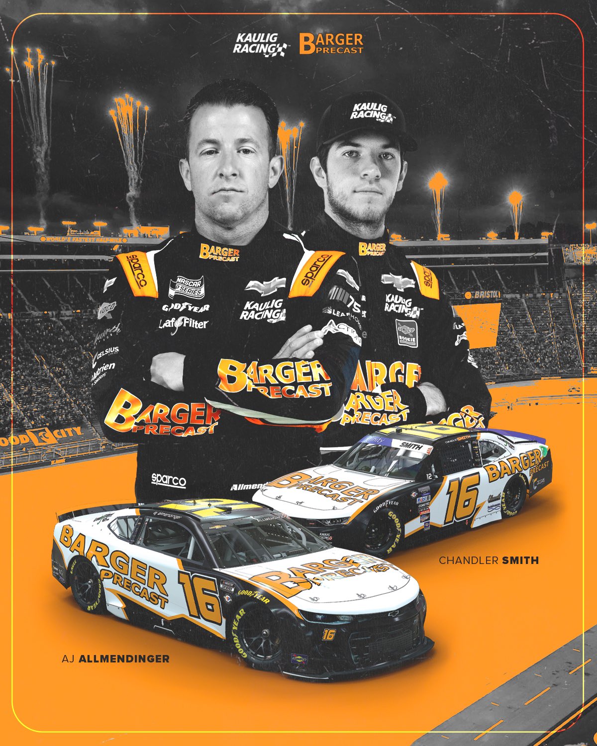 Aj Allmendinger, Chandler Smith Barger Precast