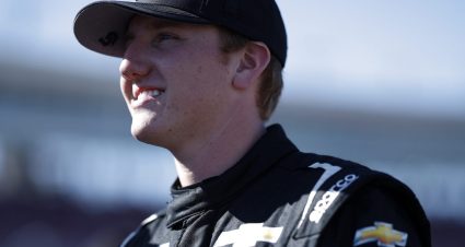 AVONDALE, ARIZONA - NOVEMBER 04: Leland Honeyman, driver of the #44 Champion Container Chevrolet, waits on the grid during qualifying for the NASCAR Cup Series Championship at Phoenix Raceway on November 04, 2023 in Avondale, Arizona. (Photo by Chris Graythen/Getty Images) | Getty Images