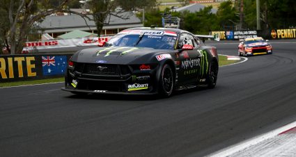 BATHURST, AUSTRALIA - OCTOBER 06: Cam Waters drives the Tickford Racing Ford Mustang in practice during the Bathurst 1000, part of the 2023 Supercars Championship Series at Mount Panorama on October 06, 2023 in Bathurst, Australia. (Photo by Morgan Hancock/Getty Images) | Getty Images
