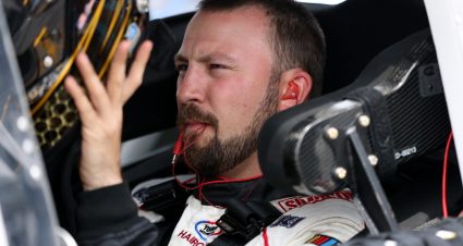 CONCORD, NORTH CAROLINA - MAY 26: Spencer Boyd, driver of the #12 Derm Dude Chevrolet, sits in his truck during practice for the NASCAR Craftsman Truck Series North Carolina Education Lottery 200 at Charlotte Motor Speedway on May 26, 2023 in Concord, North Carolina. (Photo by David Jensen/Getty Images) | Getty Images