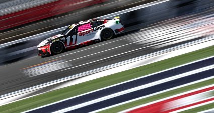 CONCORD, NORTH CAROLINA - OCTOBER 12: Denny Hamlin, driver of the #11 Sport Clips Haircuts Toyota, drives during practice for the NASCAR Cup Series Bank of America ROVAL 400 at Charlotte Motor Speedway on October 12, 2024 in Concord, North Carolina. (Photo by Jared C. Tilton/Getty Images) | Getty Images