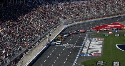 CONCORD, NORTH CAROLINA - OCTOBER 13: A general view of racing. during the NASCAR Cup Series Bank of America ROVAL 400 at Charlotte Motor Speedway on October 13, 2024 in Concord, North Carolina. (Photo by Meg Oliphant/Getty Images) | Getty Images