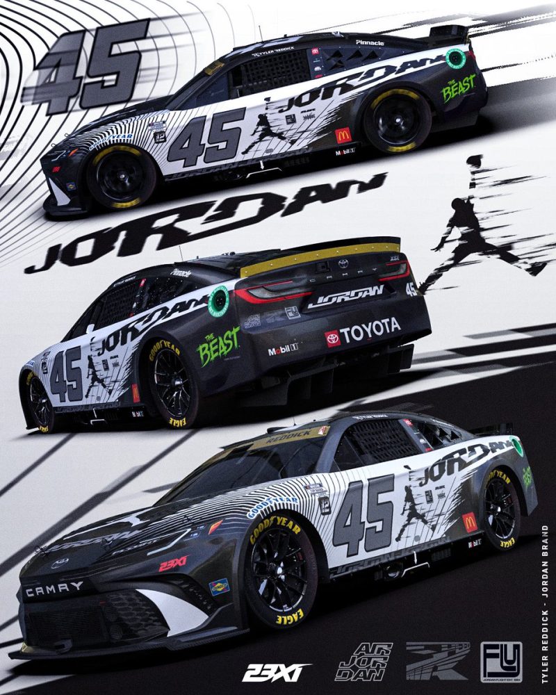 2024 NASCAR Cup Series #45 23XI Racing paint schemes - Jayski's NASCAR ...