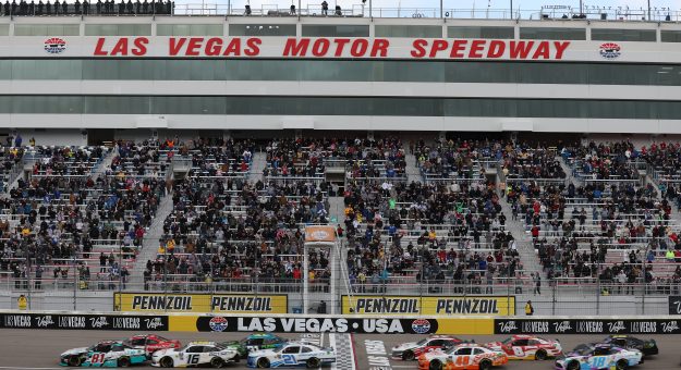 LAS VEGAS, NEVADA - MARCH 02: A general view of the start of the NASCAR Xfinity Series The LiUNA! at Las Vegas Motor Speedway on March 02, 2024 in Las Vegas, Nevada. (Photo by Meg Oliphant/Getty Images) | Getty Images
