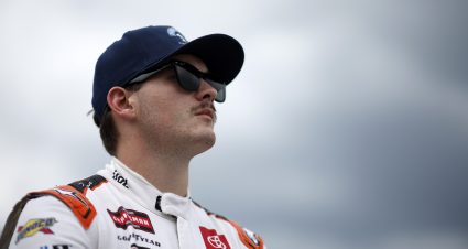 TALLADEGA, ALABAMA - OCTOBER 04: Taylor Gray, driver of the #17 Place of Hope Toyota, looks on during qualifying for the NASCAR Craftsman Truck Series Love's RV Stop 225  at Talladega Superspeedway on October 04, 2024 in Talladega, Alabama. (Photo by Sean Gardner/Getty Images) | Getty Images