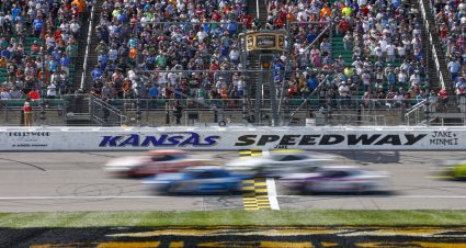 KANSAS CITY, KANSAS - SEPTEMBER 10: A general view of racing during the NASCAR Cup Series Hollywood Casino 400 at Kansas Speedway on September 10, 2023 in Kansas City, Kansas. (Photo by Sean Gardner/Getty Images) | Getty Images