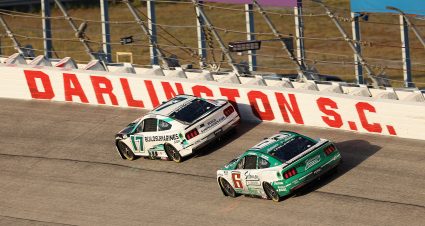 DARLINGTON, SOUTH CAROLINA - SEPTEMBER 01: Chris Buescher, driver of the #17 BuildSubmarines.com Ford, and Brad Keselowski, driver of the #6 Solomon Plumbing Ford, race during the NASCAR Cup Series Cook Out Southern 500 at Darlington Raceway on September 01, 2024 in Darlington, South Carolina. (Photo by Meg Oliphant/Getty Images) | Getty Images