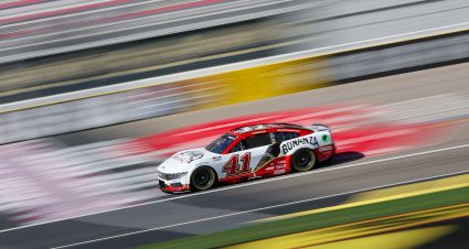 LAS VEGAS, NEVADA - OCTOBER 19: Ryan Preece, driver of the #41 Bonanza Cabernet Ford, drives during practice for the NASCAR Cup Series South Point 400 at Las Vegas Motor Speedway on October 19, 2024 in Las Vegas, Nevada. (Photo by Meg Oliphant/Getty Images) | Getty Images