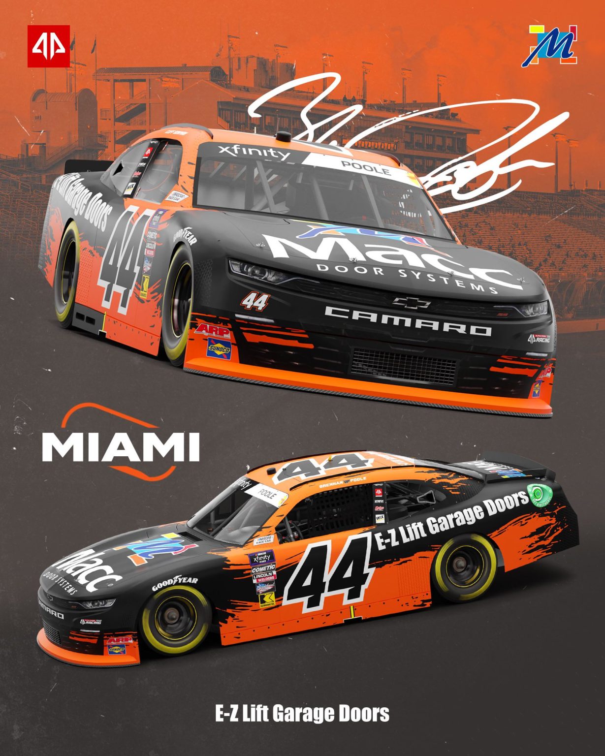 2024 #44 Alpha Prime Racing Xfinity Series Paint Schemes | Jayski