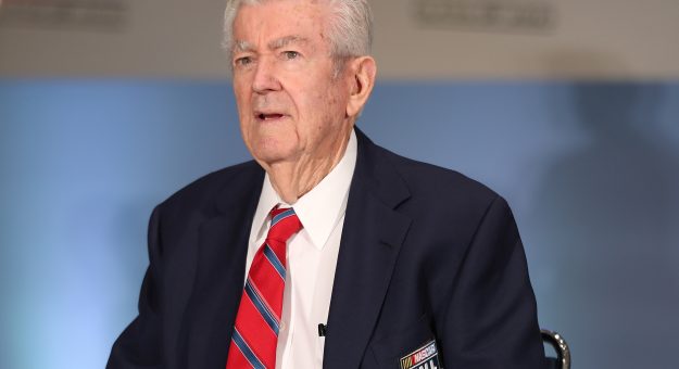 CHARLOTTE, NORTH CAROLINA - JANUARY 19: NASCAR Hall of Famers Bobby Allison looks on during the Blue Jacket Ceremony at NASCAR Hall of Fame on January 19, 2023 in Charlotte, North Carolina. (Photo by David Jensen/Getty Images) | Getty Images