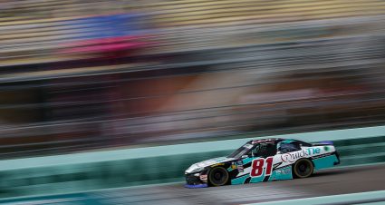 HOMESTEAD, FLORIDA - OCTOBER 26: Chandler Smith, driver of the #81 QuickTie Toyota, drives during the NASCAR Xfinity Series Credit One NASCAR Amex Credit 300 at Homestead-Miami Speedway on October 26, 2024 in Homestead, Florida. (Photo by James Gilbert/Getty Images) | Getty Images
