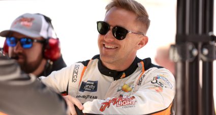 LAS VEGAS, NEVADA - OCTOBER 18: Parker Kligerman, driver of the #48 Big Machine Spiked Coolers Chevrolet, looks on during practice for the NASCAR Xfinity Ambetter Health 302 at Las Vegas Motor Speedway on October 18, 2024 in Las Vegas, Nevada. (Photo by Meg Oliphant/Getty Images) | Getty Images