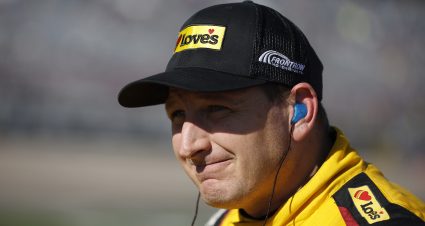 LAS VEGAS, NEVADA - OCTOBER 19: Michael McDowell, driver of the #34 Love's Travel Stops Ford, looks on during qualifying for the NASCAR Cup Series South Point 400 at Las Vegas Motor Speedway on October 19, 2024 in Las Vegas, Nevada. (Photo by Sean Gardner/Getty Images) | Getty Images