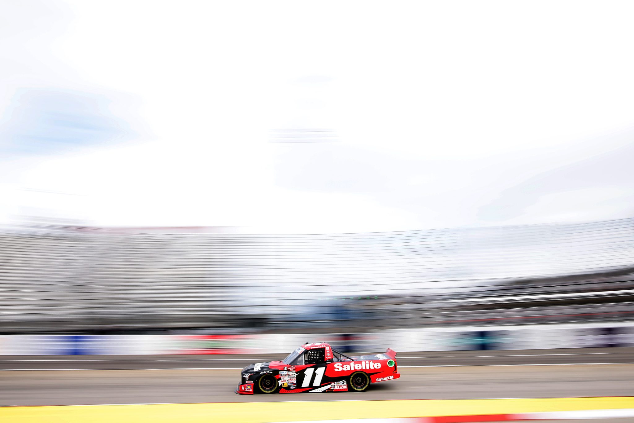 MARTINSVILLE, VIRGINIA - NOVEMBER 01: Corey Heim, driver of the #11 Safelite Toyota, drives during practice for the NASCAR Craftsman Truck Series Zip Buy Now, Pay Later 200 at Martinsville Speedway on November 01, 2024 in Martinsville, Virginia. (Photo by Jonathan Bachman/Getty Images) | Getty Images