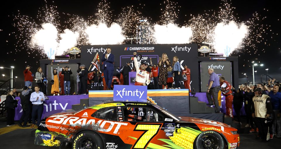 Justin Allgaier overcomes multiple penalties to win first Xfinity ...