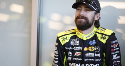 AVONDALE, ARIZONA - NOVEMBER 08: Ryan Blaney, driver of the #12 Menards/RichmondWaterHeater Ford, waits in the garage area during practice for the NASCAR Cup Series Championship Race at Phoenix Raceway on November 08, 2024 in Avondale, Arizona. (Photo by Chris Graythen/Getty Images) | Getty Images