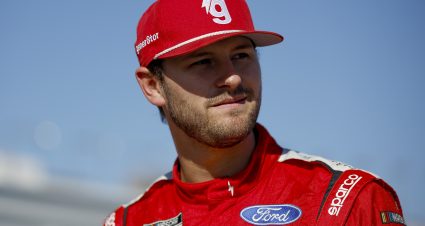 LAS VEGAS, NEVADA - OCTOBER 19: Todd Gilliland, driver of the #38 gener8tor Ford, looks on during qualifying for the NASCAR Cup Series South Point 400 at Las Vegas Motor Speedway on October 19, 2024 in Las Vegas, Nevada. (Photo by Sean Gardner/Getty Images) | Getty Images