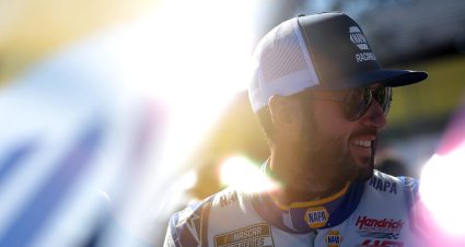 MARTINSVILLE, VIRGINIA - NOVEMBER 02: Chase Elliott, driver of the #9 NAPA Auto Parts Chevrolet, looks on during practice for the NASCAR Cup Series Xfinity 500 at Martinsville Speedway on November 02, 2024 in Martinsville, Virginia. (Photo by Jonathan Bachman/Getty Images) | Getty Images