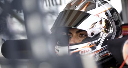 DAYTONA BEACH, FLORIDA - FEBRUARY 16: Toni Breidinger, driver of the #1 Celsius Toyota, looks on in her truck during qualifying for the NASCAR Craftsman Truck Series Fresh from Florida 250  at Daytona International Speedway on February 16, 2024 in Daytona Beach, Florida. (Photo by James Gilbert/Getty Images) | Getty Images