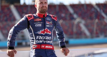 AVONDALE, ARIZONA - NOVEMBER 08: Ty Majeski, driver of the #98 Road Ranger Ford, looks on during qualifying for the NASCAR Craftsman Truck Series Championship Race at Phoenix Raceway on November 08, 2024 in Avondale, Arizona. (Photo by Meg Oliphant/Getty Images) | Getty Images