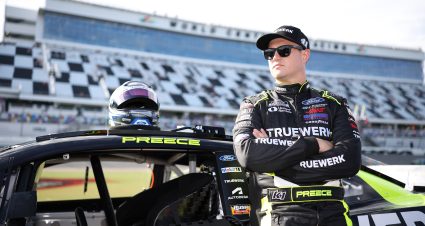 DAYTONA BEACH, FLORIDA - AUGUST 23: Ryan Preece, driver of the #41 TRUEWERK Ford, waits on the grid during qualifying for the NASCAR Cup Series Coke Zero Sugar 400 at Daytona International Speedway on August 23, 2024 in Daytona Beach, Florida. (Photo by James Gilbert/Getty Images) | Getty Images
