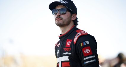 AVONDALE, ARIZONA - NOVEMBER 03: Tanner Gray, driver of the #15 Cometic/Factory Canopies Toyota, looks on during qualifying for the NASCAR Craftsman Truck Series Craftsman 150 at Phoenix Raceway on November 03, 2023 in Avondale, Arizona. (Photo by James Gilbert/Getty Images) | Getty Images