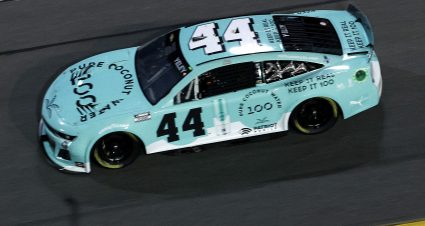 DAYTONA BEACH, FLORIDA - FEBRUARY 15: JJ Yeley, driver of the #44 100 Coconut Water Chevrolet, drives during the NASCAR Cup Series Bluegreen Vacations Duel #2 at Daytona International Speedway on February 15, 2024 in Daytona Beach, Florida. (Photo by Sean Gardner/Getty Images) | Getty Images