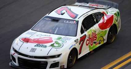 DAYTONA BEACH, FLORIDA - FEBRUARY 16: Corey LaJoie, driver of the #7 Chili's Catch-a-Rita Chevrolet, drives during practice for the NASCAR Cup Series Daytona 500 at Daytona International Speedway on February 16, 2024 in Daytona Beach, Florida. (Photo by Jared C. Tilton/Getty Images) | Getty Images