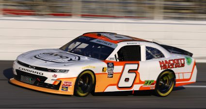 HAMPTON, GEORGIA - FEBRUARY 24: Garrett Smithley, driver of the #6 JD Motorsports Chevrolet, drives during the NASCAR Xfinity Series King of Tough 250 at Atlanta Motor Speedway on February 24, 2024 in Hampton, Georgia. (Photo by Todd Kirkland/Getty Images) | Getty Images
