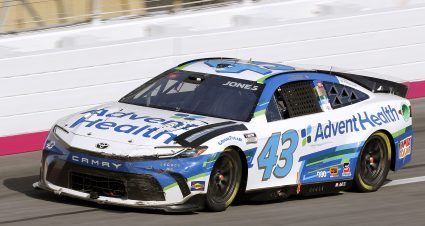 HAMPTON, GEORGIA - FEBRUARY 25: Erik Jones, driver of the #43 AdventHealth Toyota, drives during the NASCAR Cup Series Ambetter Health 400 at Atlanta Motor Speedway on February 25, 2024 in Hampton, Georgia. (Photo by Todd Kirkland/Getty Images) | Getty Images